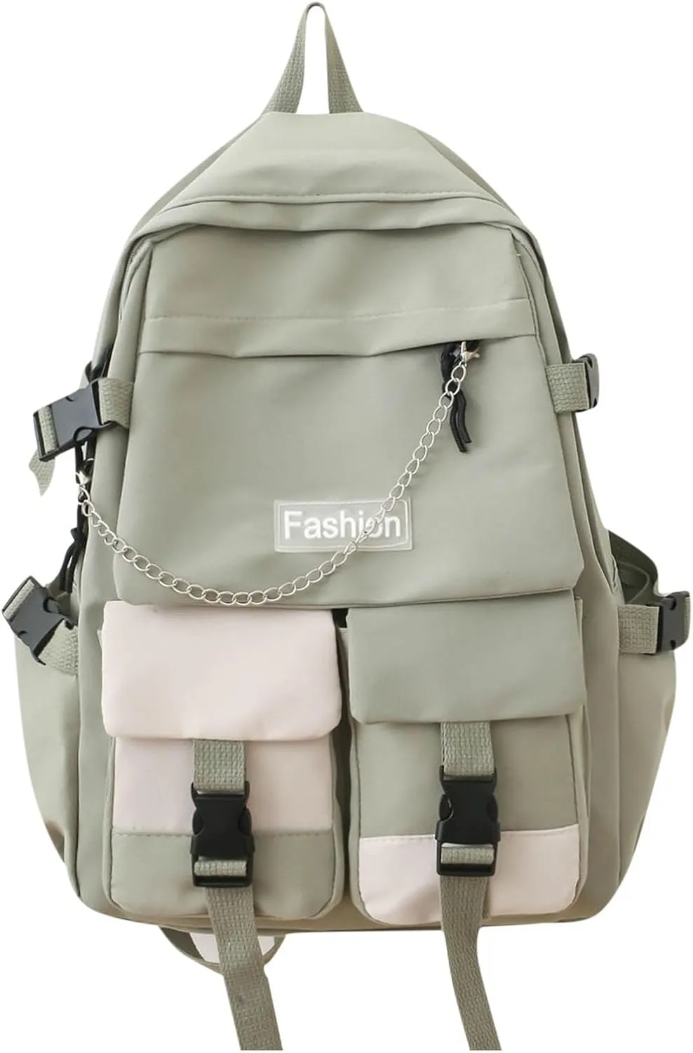 Women's Backpack Fashionable Small Schoolbag Multifunction Practical Layered Backpacks Quilted Purses for Women(Green)