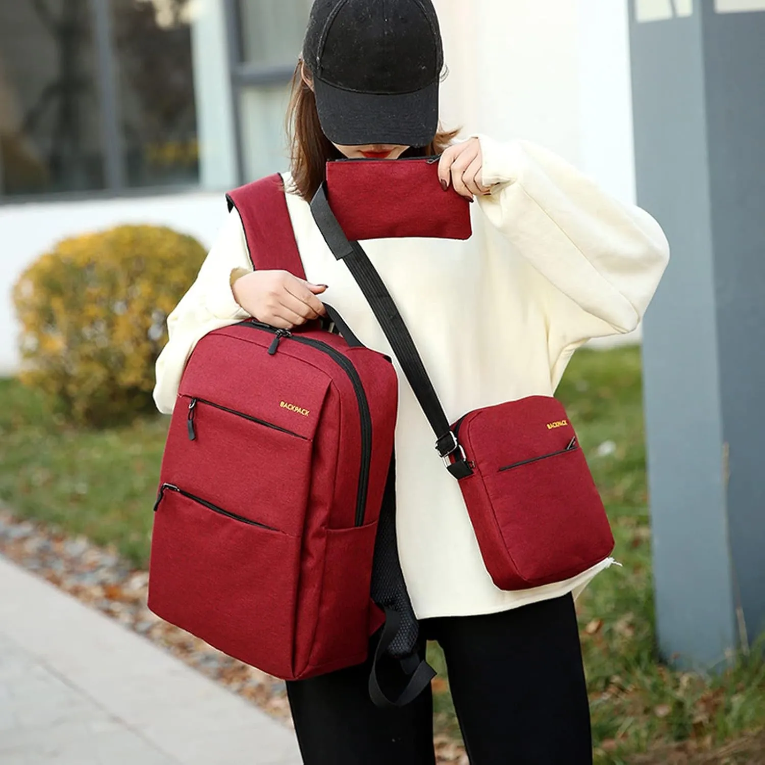 Women's Backpack Fashionable Small Schoolbag Travel Mini Backpacks for Teens Stylish Daypack Purse Shoulder Bag(One Size)