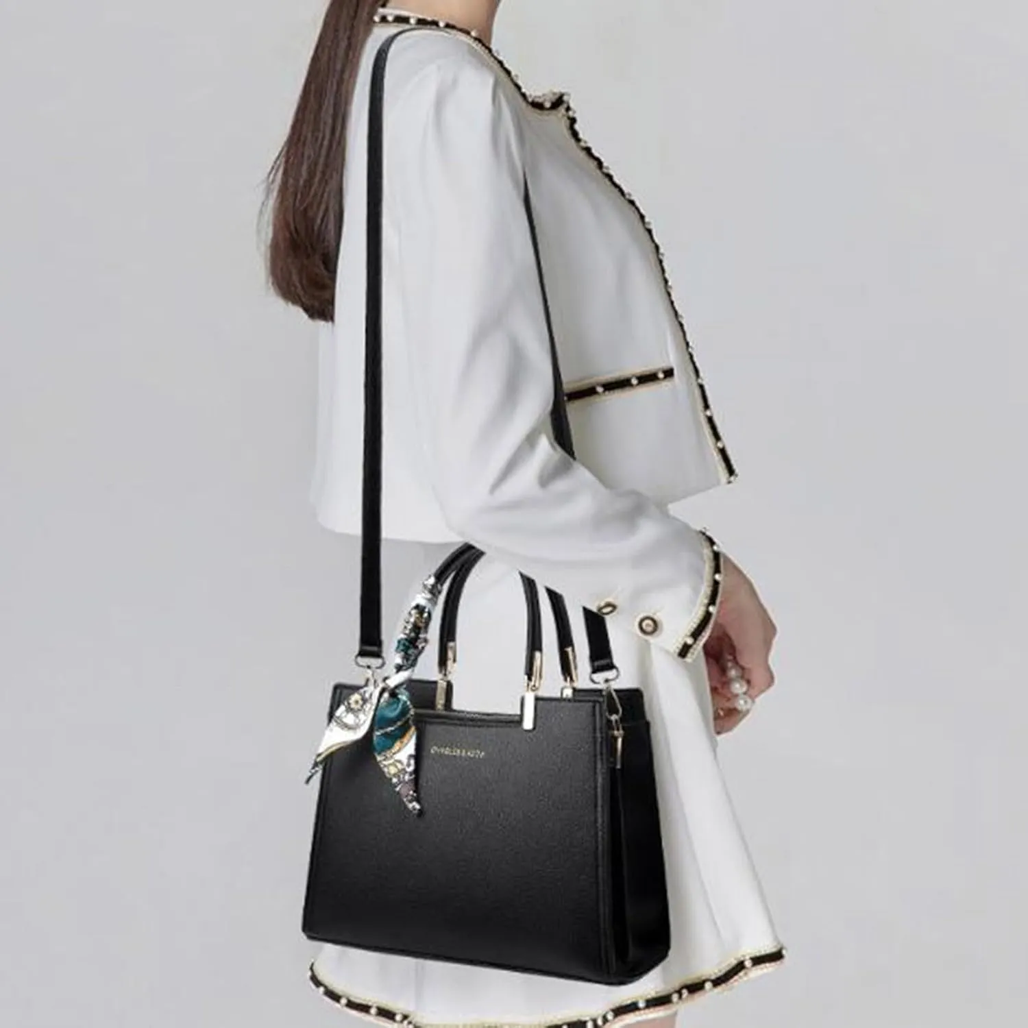 Women's Bags Crossbody Handbag Fashion Handbag Woman Fringe Messenger Bags Shoulder (Black, One Size)