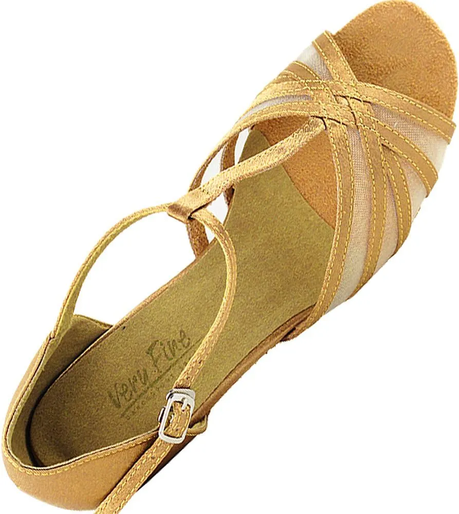 Women's Ballroom Dance Shoes Salsa Latin Practice Shoes 16612EB Comfortable-Very Fine 1.3" [Bundle of 5]