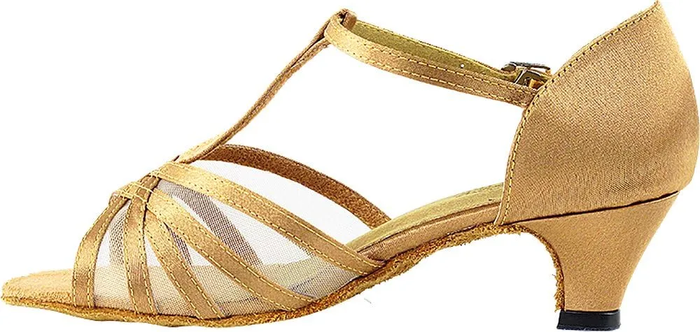 Women's Ballroom Dance Shoes Salsa Latin Practice Shoes 16612EB Comfortable-Very Fine 1.3" [Bundle of 5]