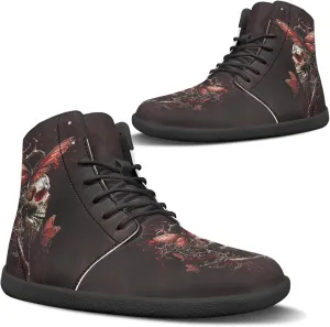Women's Barefoot High Top Wide Toe Box Exercise Shoes Fashion Athletic Zero Drop Non-Slip Sport Workout Walking Shoes US 6-13.5