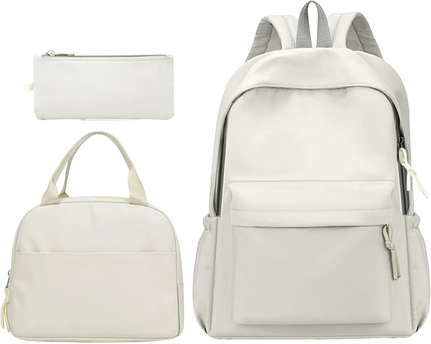 Women's Casual Fashion Backpack Soft Rucksack Ladies Shoulder Bags Medium Mini Vegan Leather Backpack for Woman(White)