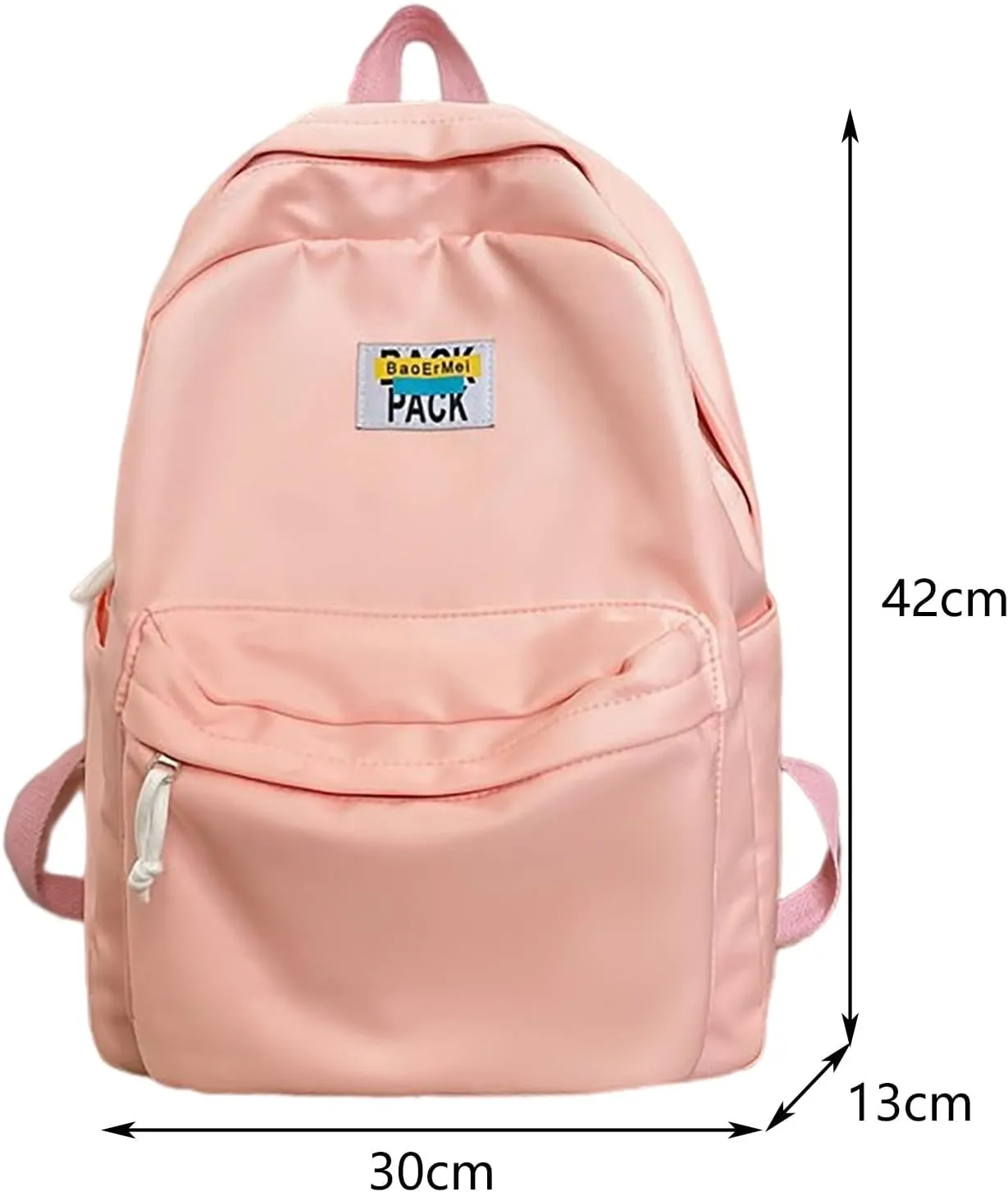 Women's Fashion Cloth Outdoor Travel Bag Adjustable Shoulder Belt Zipper Backpacks Lightweight Nylon Backpacks(Blue)
