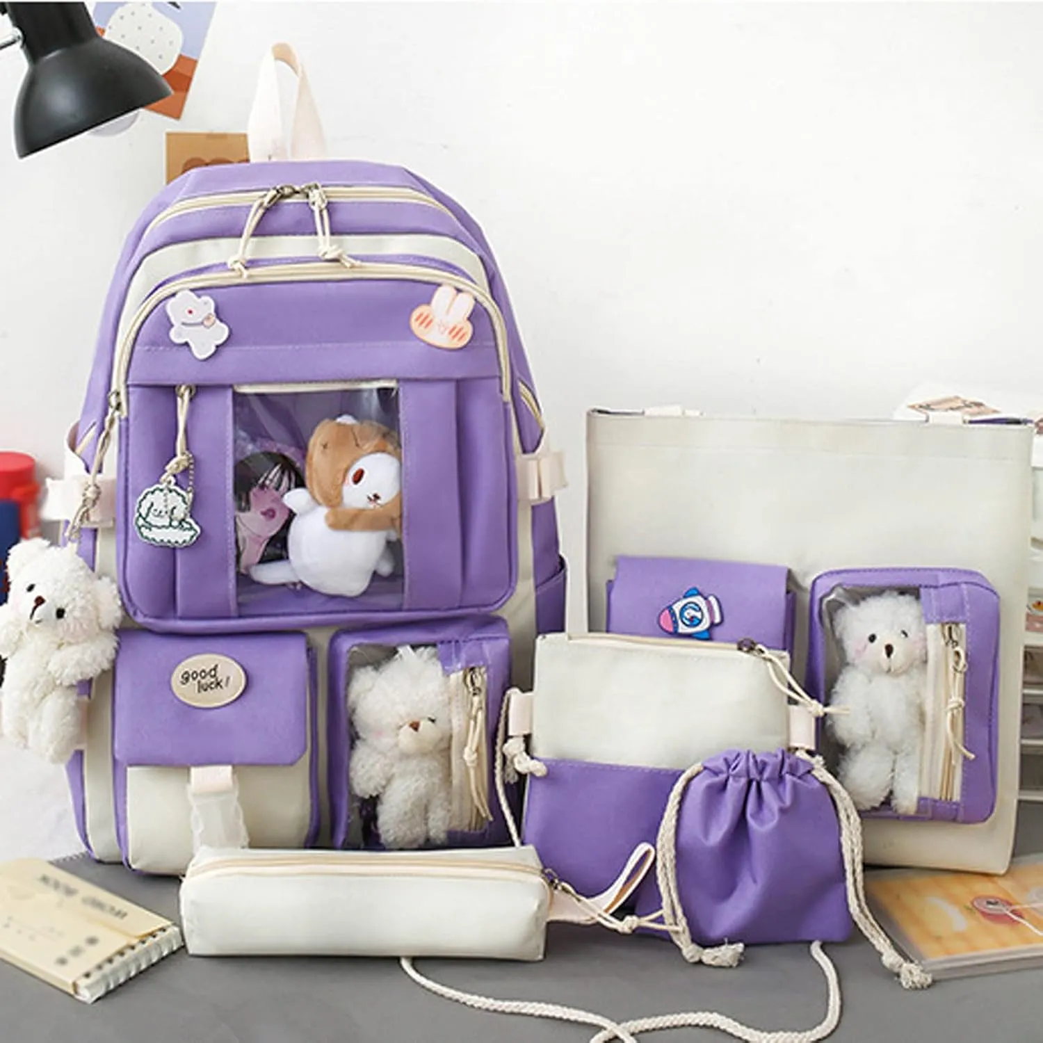 Women's Fashion Cloth Outdoor Travel Bag Fashion Versatile Shoulder Bags Mini Vegan Leather Backpack for Woman(Purple)