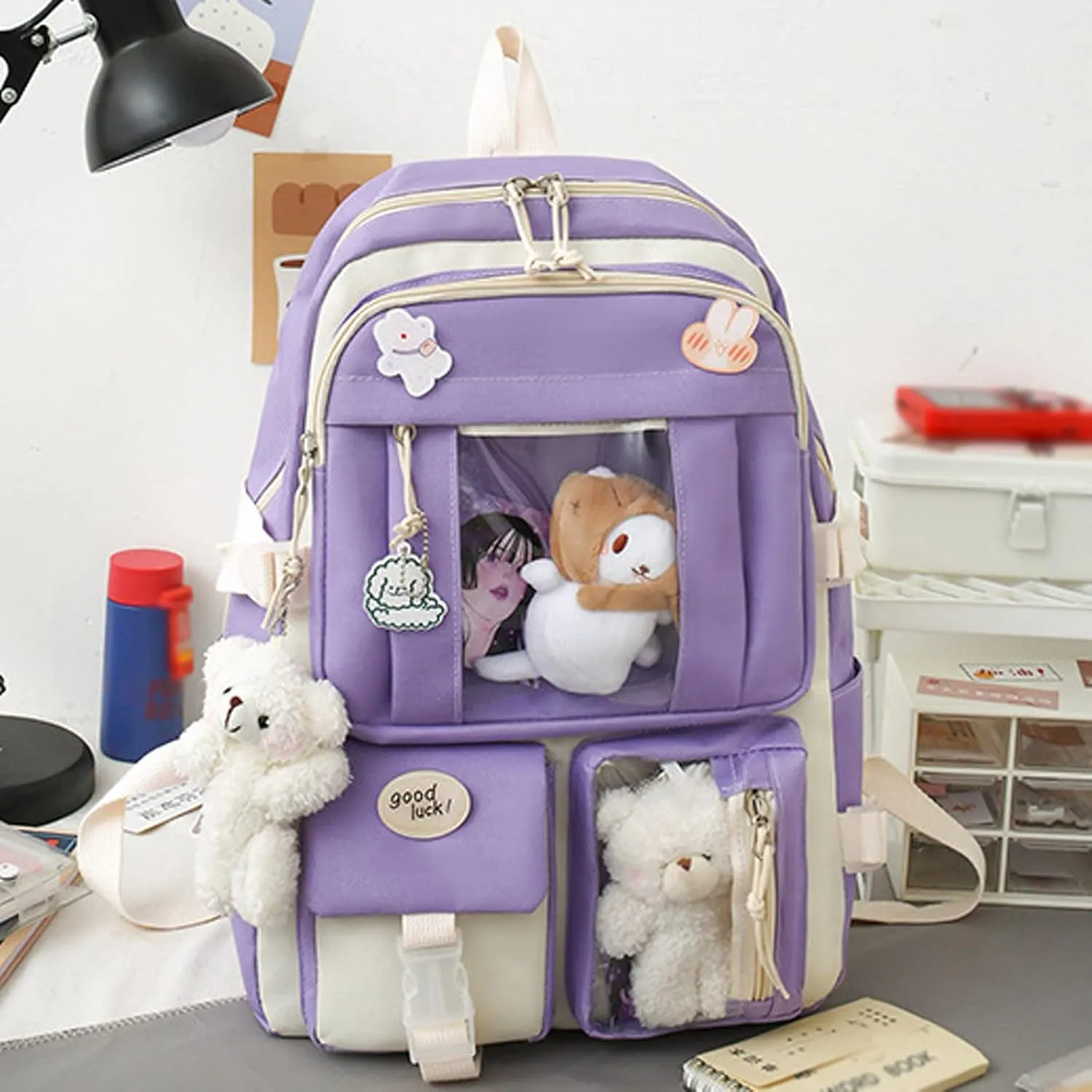 Women's Fashion Cloth Outdoor Travel Bag Fashion Versatile Shoulder Bags Mini Vegan Leather Backpack for Woman(Purple)