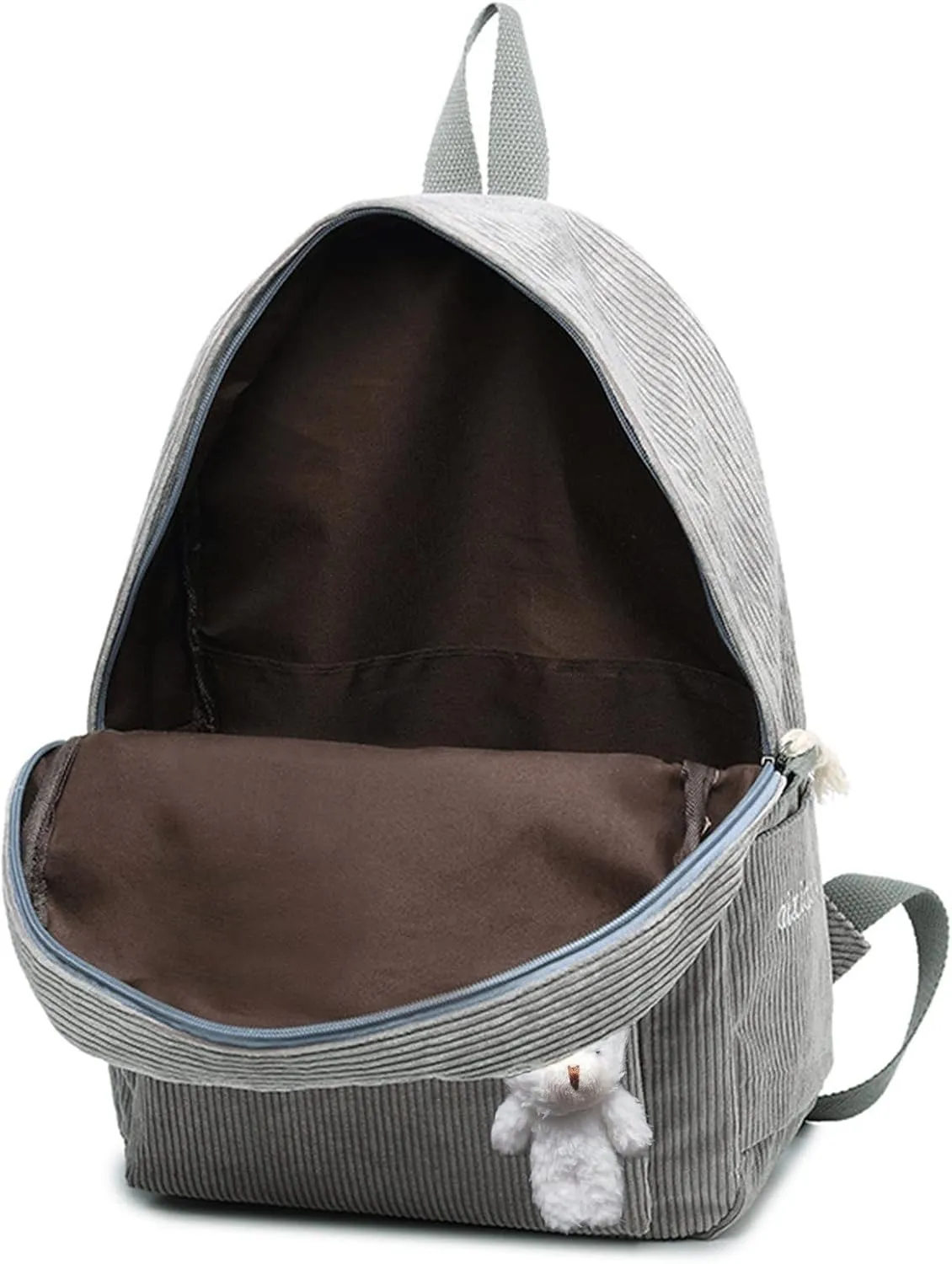 Women's Fashion Cloth Outdoor Travel Bag Travel Mini Backpacks for Teens Mini Vegan Leather Backpack for Woman(Grey)