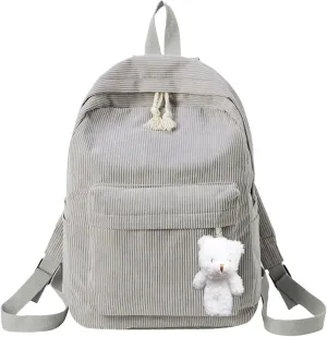 Women's Fashion Cloth Outdoor Travel Bag Travel Mini Backpacks for Teens Mini Vegan Leather Backpack for Woman(Grey)