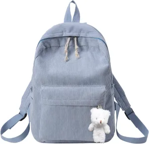 Women's Fashion Cloth Outdoor Travel Bag Travel Mini Backpacks for Teens Mini Vegan Leather Backpack for Woman(Light Blue)