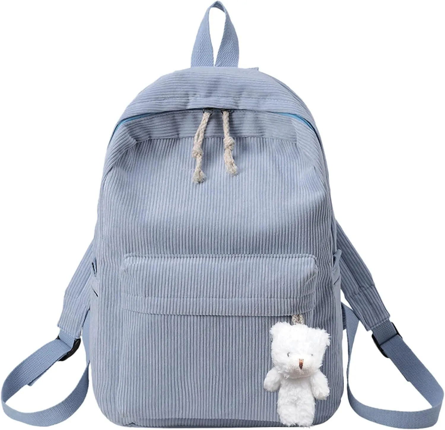 Women's Fashion Cloth Outdoor Travel Bag Travel Mini Backpacks for Teens Mini Vegan Leather Backpack for Woman(Light Blue)