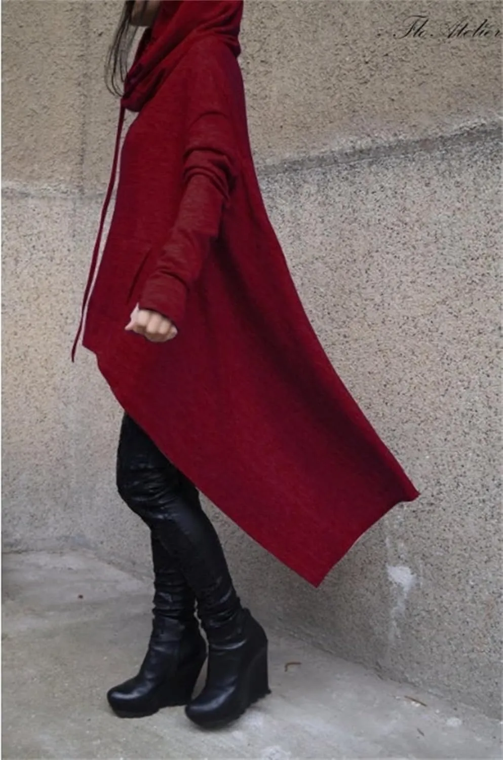 Women's Fashion Hoodies & Sweatshirts Cowl Neck Hi-Low Hem Pullover Oversize Long Asymmetric Sweater Top with Pockets