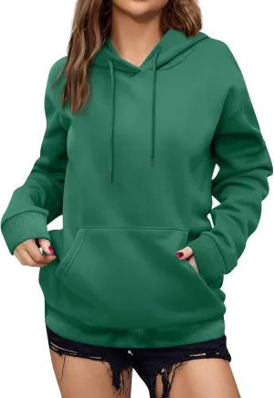 Womens Hoodies Fleece Sweatshirts Casual Fashion Long Sleeve Hoodies Pullover Winter Fall Outfits with Pocket