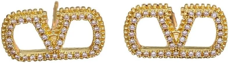Women's jewelry, V earrings, geometric V-shaped earrings and studs, women's jewelry