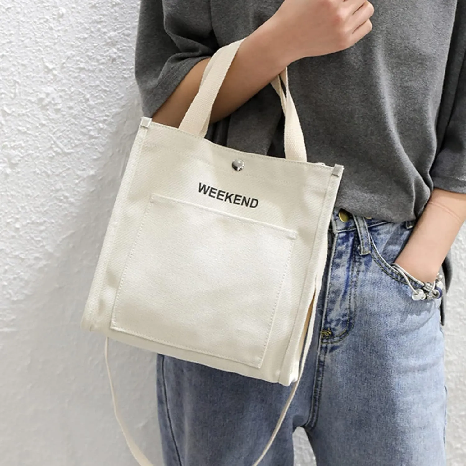 Women's Large Capacity Canvas Handbag Letter Printed Shoulder Messenger Bag Clutch Wallet for Men Leather Bags