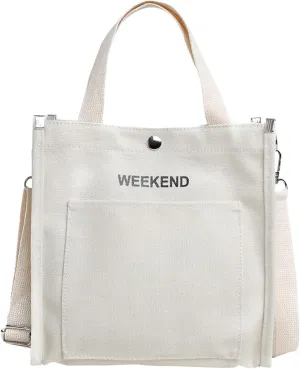Women's Large Capacity Canvas Handbag Letter Printed Shoulder Messenger Bag Clutch Wallet for Men Leather Bags