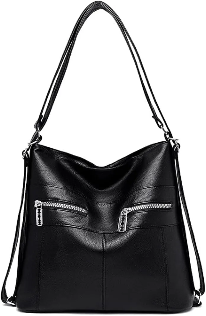 Womens Leather Shoulder Handbags Hobo Totes Top Handle Bag Satchel and Purse for Ladies