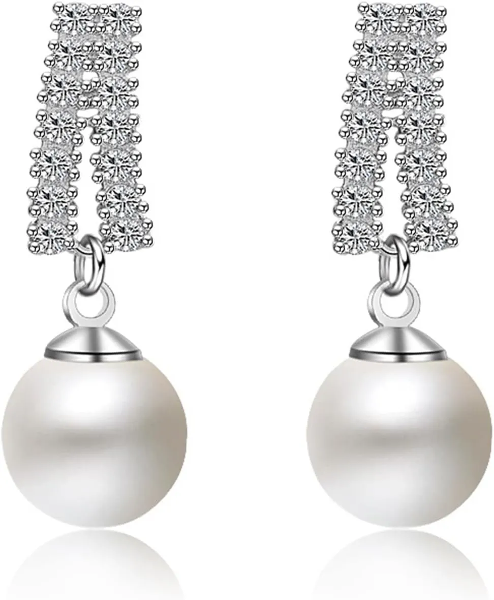 Women's Stud Earrings, Silver Jewelry Earrings Crown Silver Plated Jewelry Earrings Teens