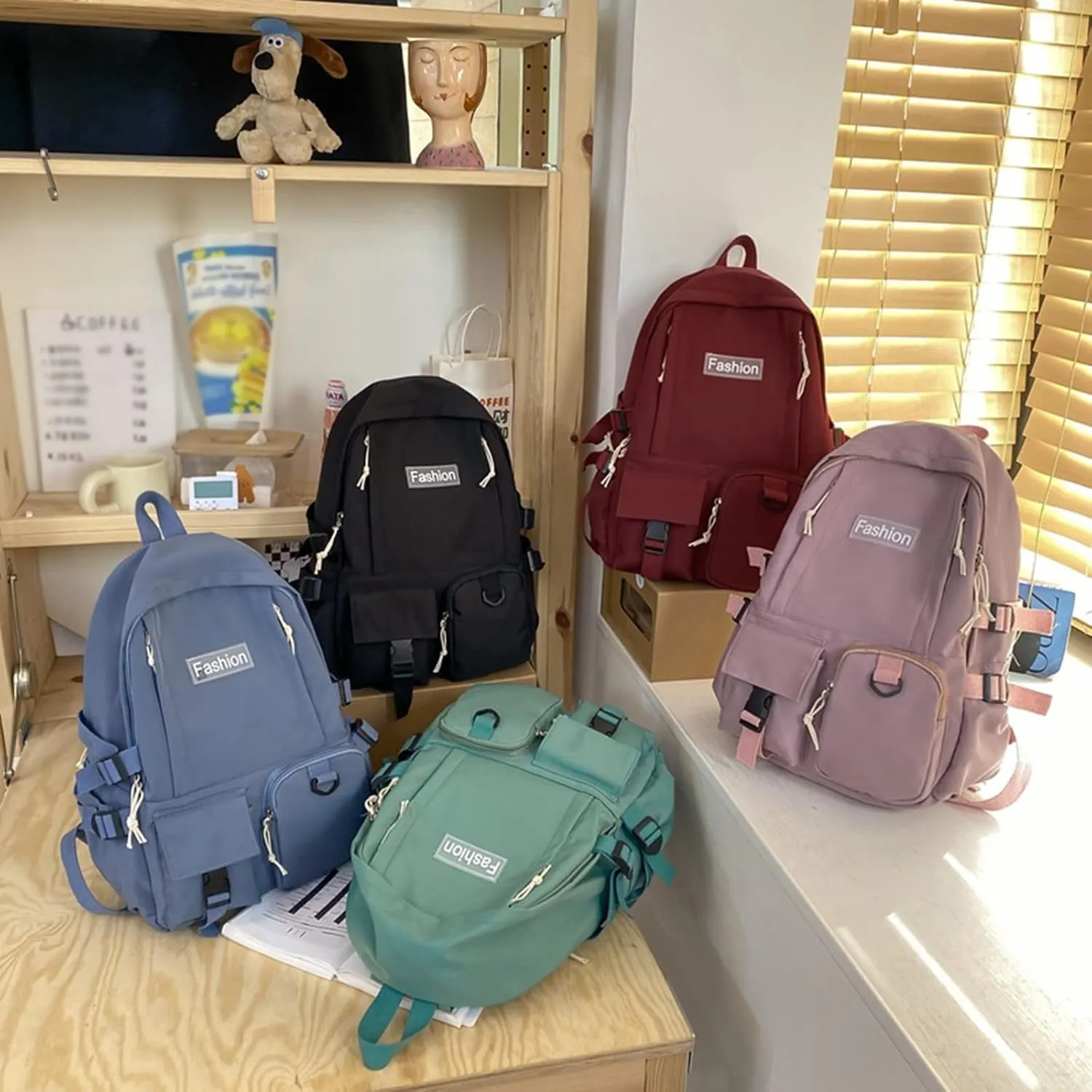 Women's Travel Cloth Lightweight Fashion Backpack Letter Purse Mobile Phone Messenger Bags Womens Crossbody Bag(Purple)