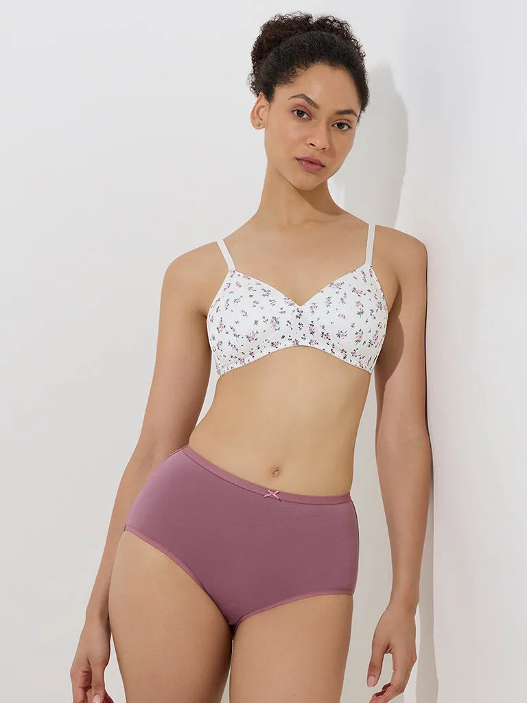 Wunderlove Multicolour Printed Padded Bra - Pack of 2