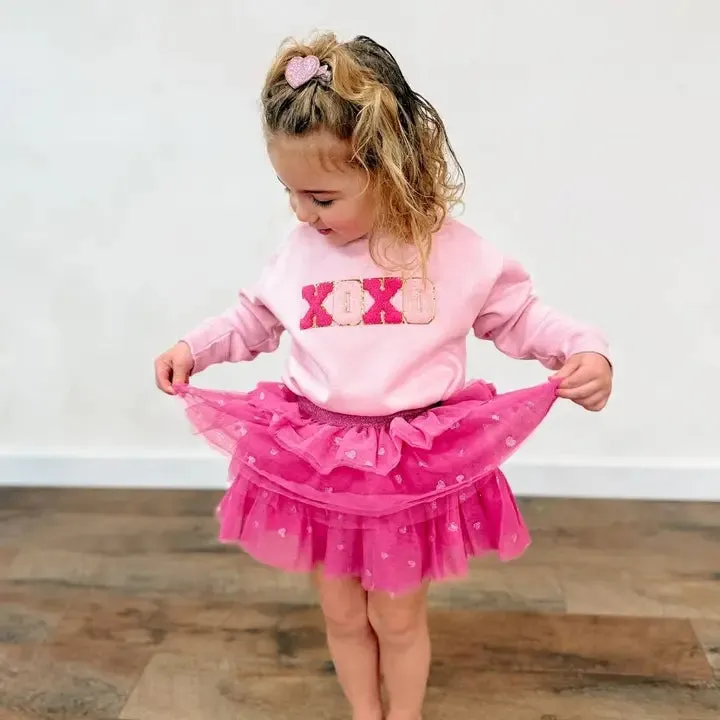 XOXO Patch Valentine's Day Sweatshirt