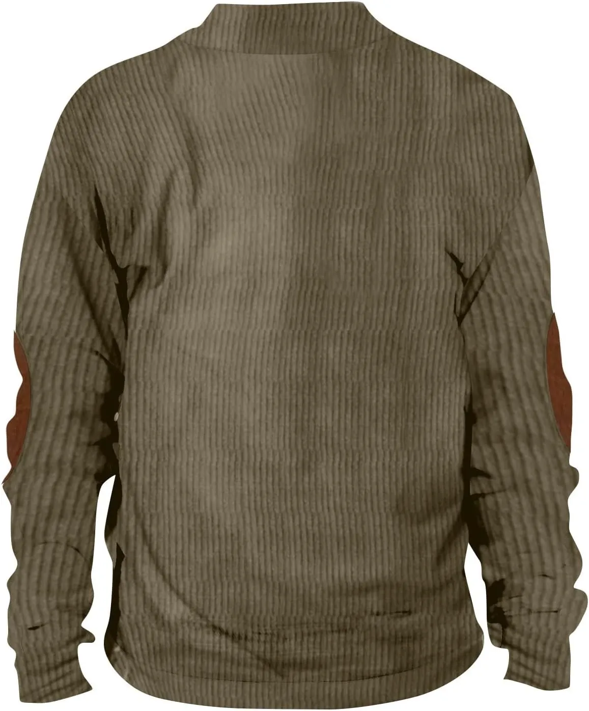 Ymosrh Men's Sweatshirt European Size Outdoor Casual Standing Collar Long-Sleeved Sweater Crewneck Sweatshirts, S-5XL