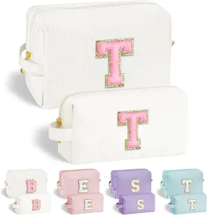 YOOLIFE Travel Makeup Bag Cosmetic Bag, Make Up Bags for Women Skincare Makeup Bag Organizer Toiletry Bag Personalized Gifts for Women Her Teen Girlfriend Best Friend Birthday Gifts for Mom Teacher T
