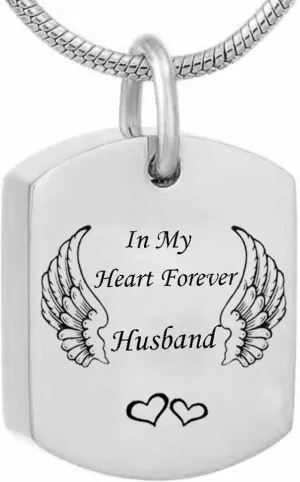 ZEZILE Jewelry Square Ashes Necklace Name Pendant Cremation Urn Necklace Custom Jewelry