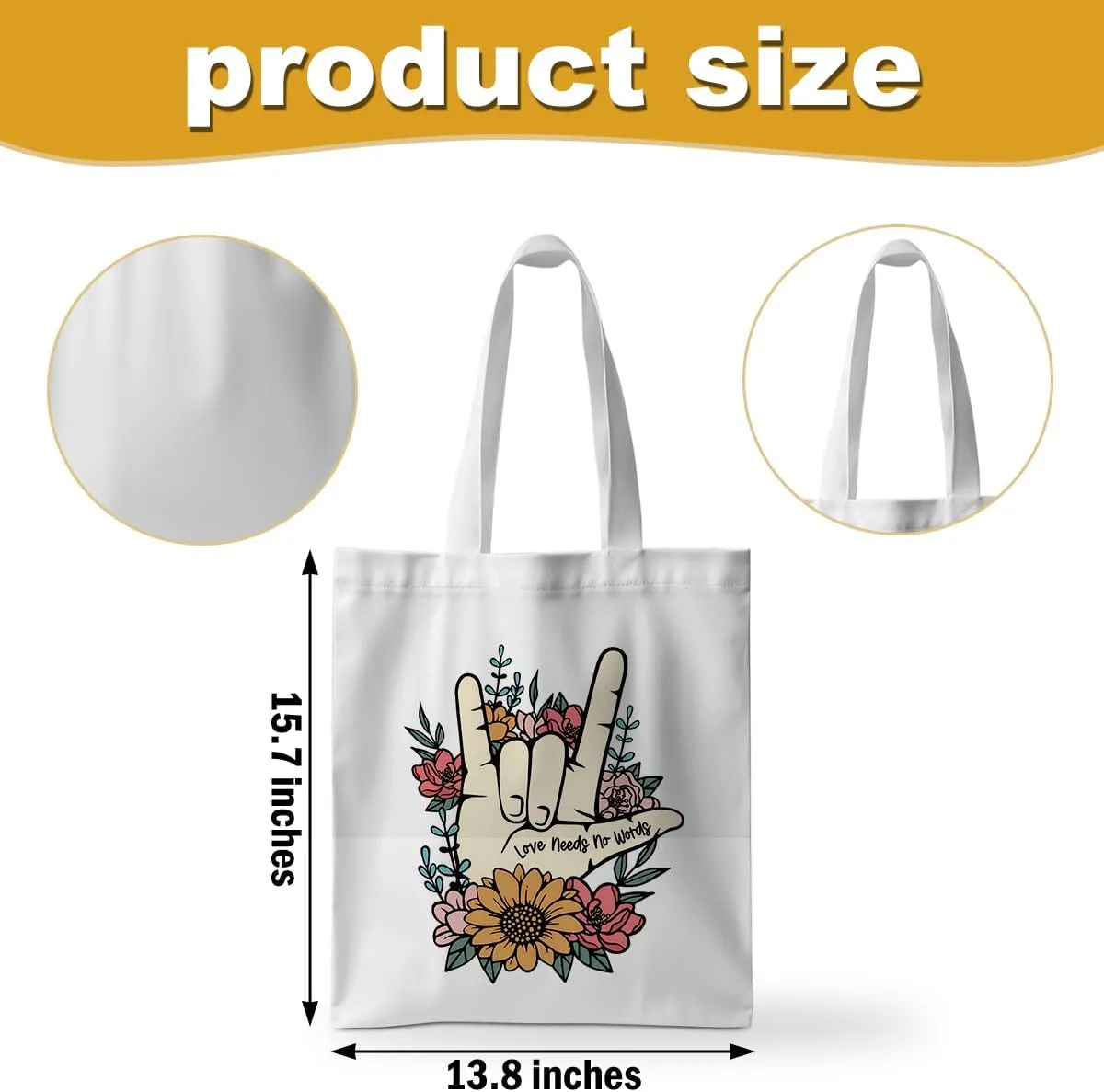 ZHAMEN Speech Therapy Tote Bag - SLP Gifts for Pathologist, Women, Teacher, Speech Therapist