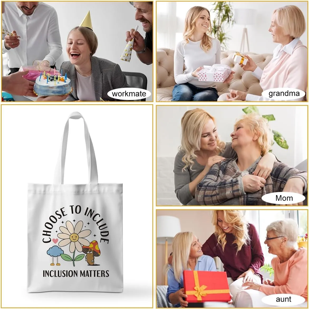 ZHAMEN Speech Therapy Tote Bag - SLP Gifts for Pathologist, Women, Teacher, Speech Therapist